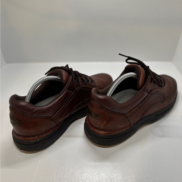 Men's Rockport Eureka Brown Leather Walking Shoes K71201 (Size 9.5) - Picture 5 of 12